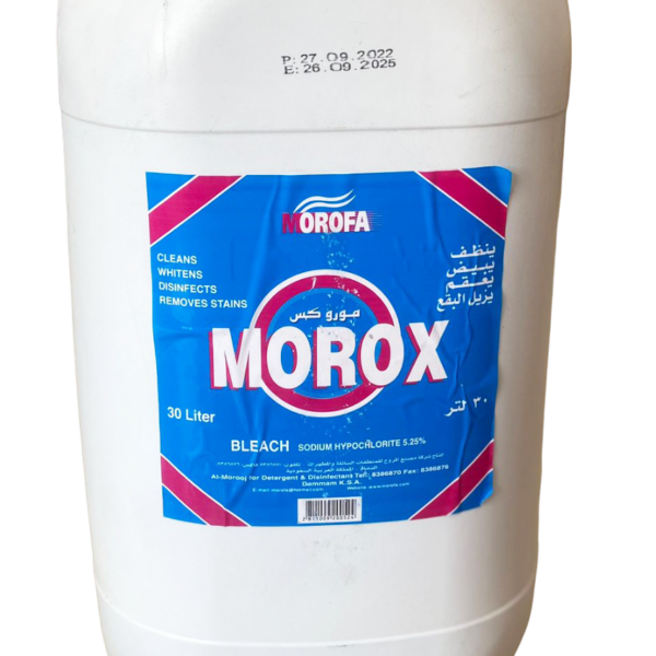 موروكس - مبيَّض ومطهر - موروفا - ٣٠ لتر   Morox Bleach & Disinfectantn - Morofa - 30 Liters